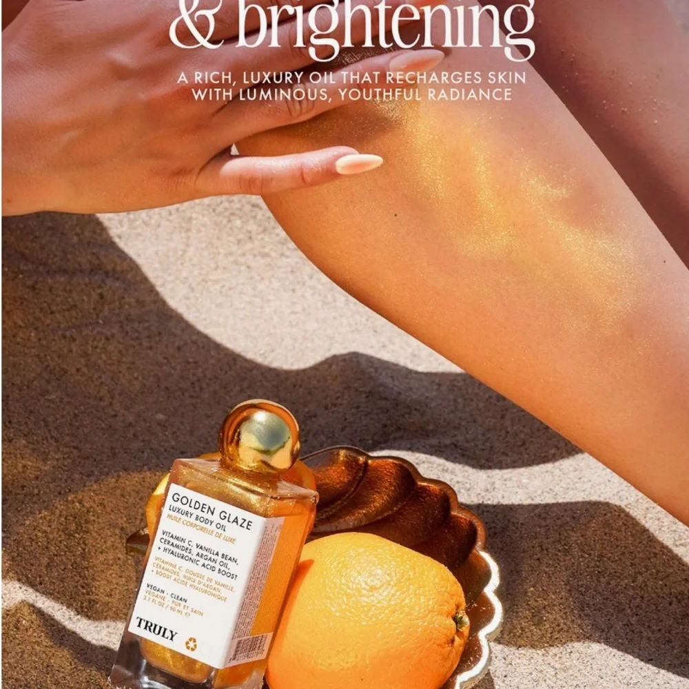 TRULY Golden Glaze Shimmering Body Oil Full Size 3.1oz / 90ml